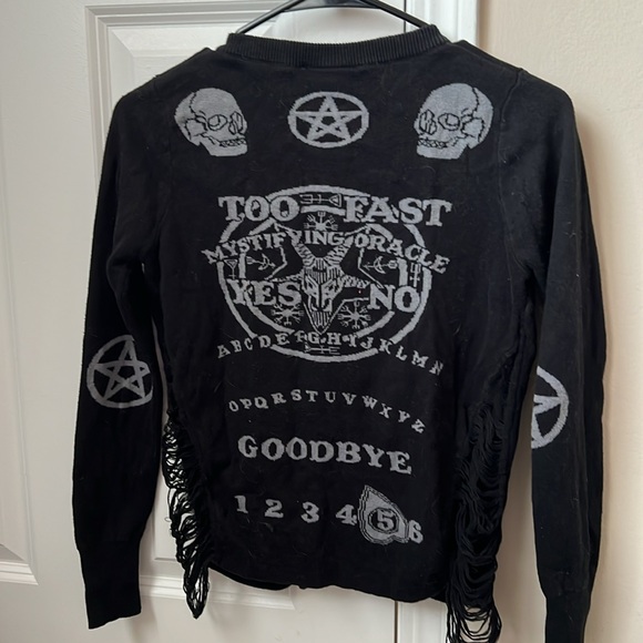 Ouija cardigan, gothic size S - Picture 2 of 2